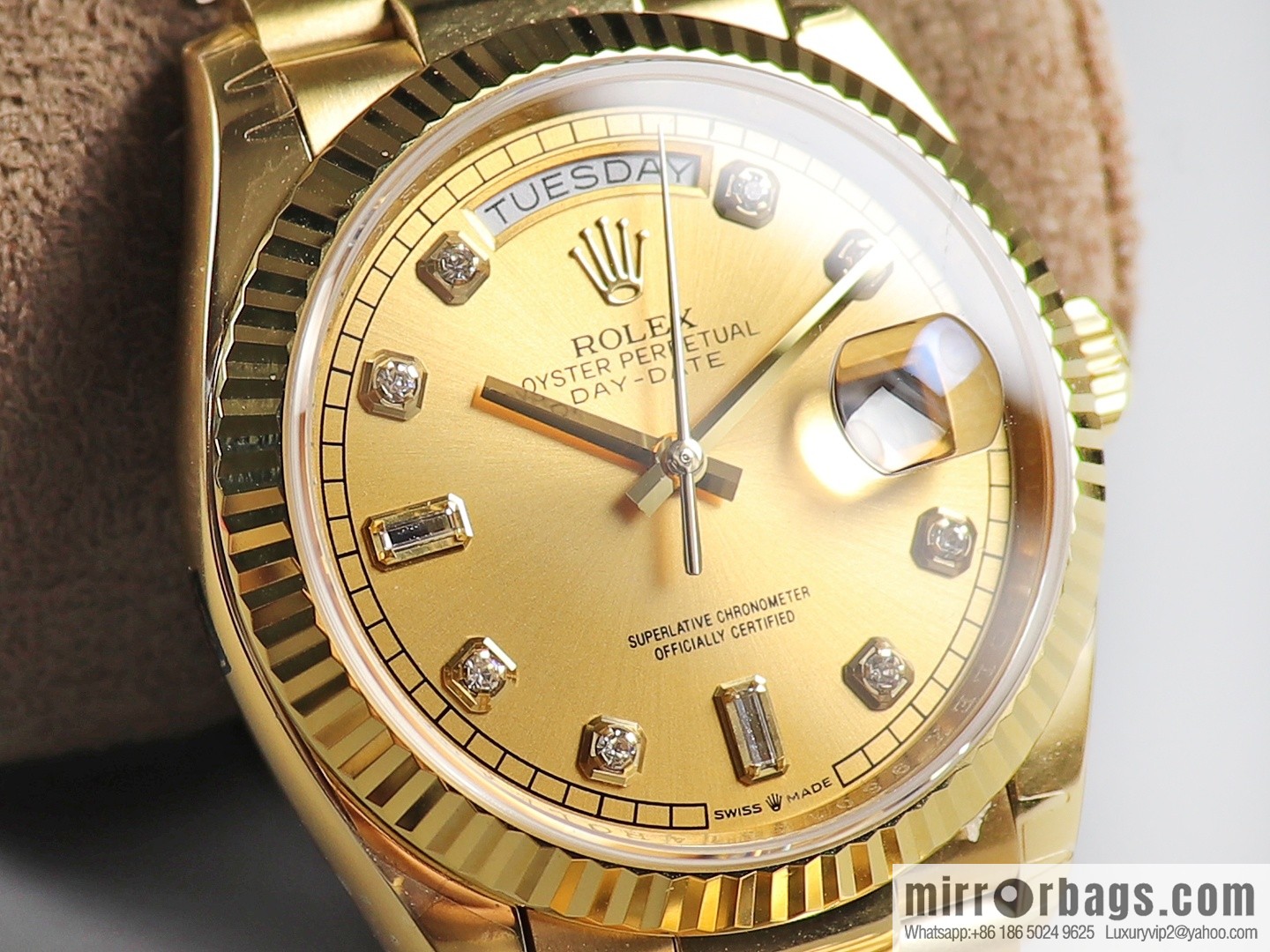 EW Boutique, Rolex Week Diary 36 Ultimate Edition, Original 3255 Automatic Mechanical Movement 128238 Series Watch