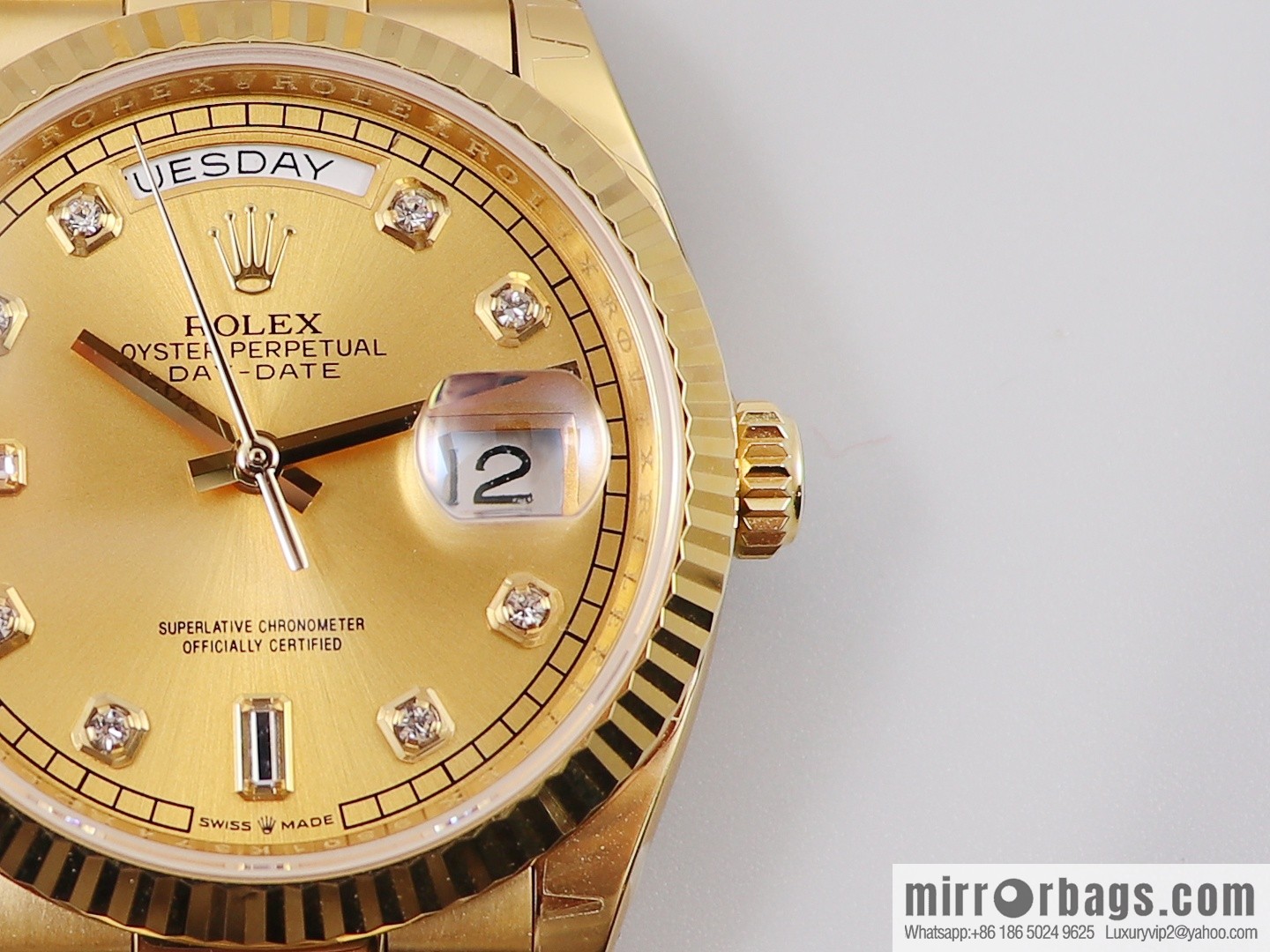 EW Boutique, Rolex Week Diary 36 Ultimate Edition, Original 3255 Automatic Mechanical Movement 128238 Series Watch