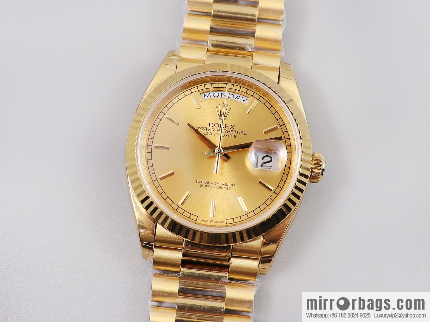 EW Boutique, Rolex Week Diary 36 Ultimate Edition, Original 3255 Automatic Mechanical Movement 128238 Series Watch