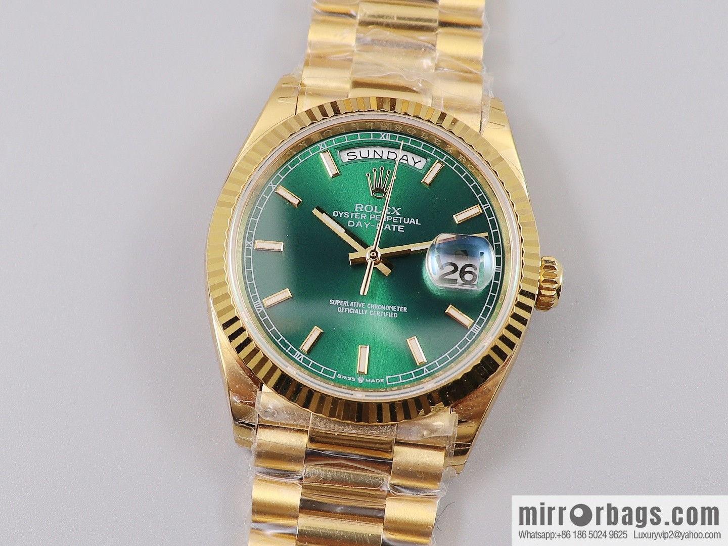 EW Boutique, Rolex Week Diary 36 Ultimate Edition, Original 3255 Automatic Mechanical Movement 128238 Series Watch