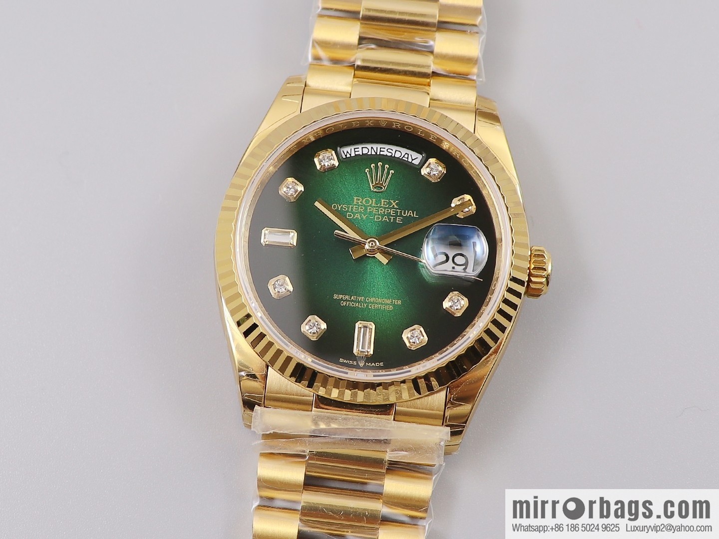 EW Boutique, Rolex Week Diary 36 Ultimate Edition, Original 3255 Automatic Mechanical Movement 128238 Series Watch