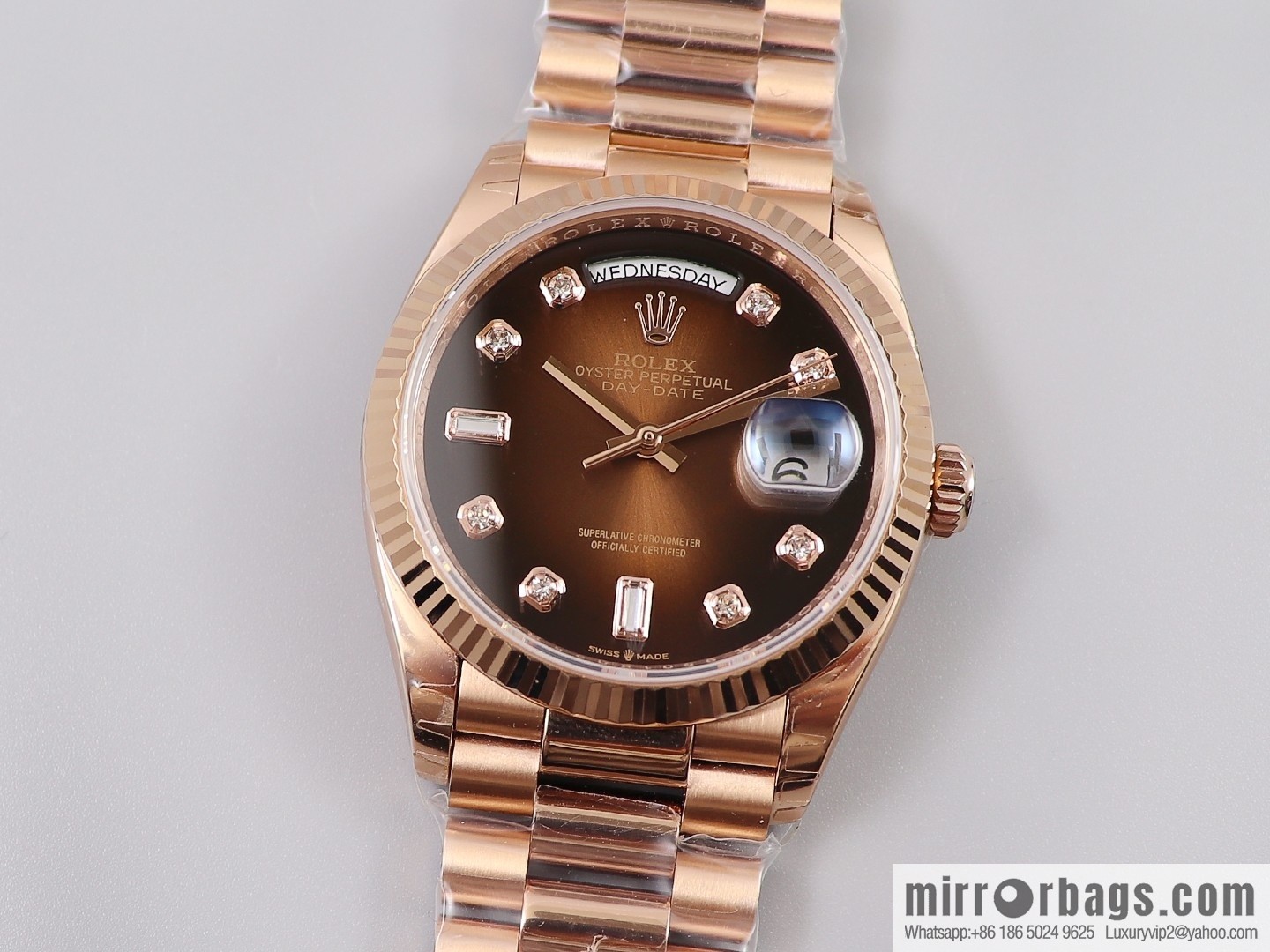 EW Boutique, Rolex Week Diary 36 Ultimate Edition, Original 3255 Automatic Mechanical Movement 128238 Series Watch