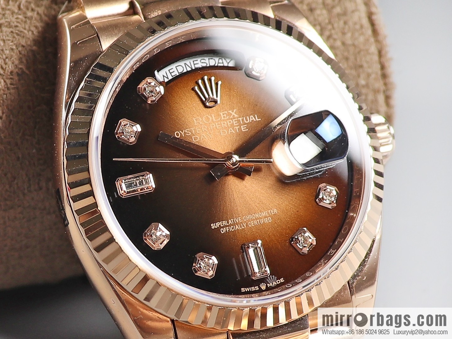 EW Boutique, Rolex Week Diary 36 Ultimate Edition, Original 3255 Automatic Mechanical Movement 128238 Series Watch