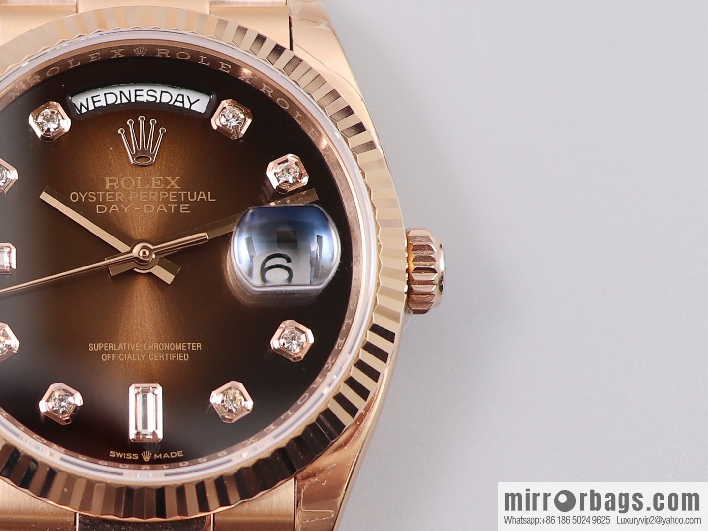 EW Boutique, Rolex Week Diary 36 Ultimate Edition, Original 3255 Automatic Mechanical Movement 128238 Series Watch