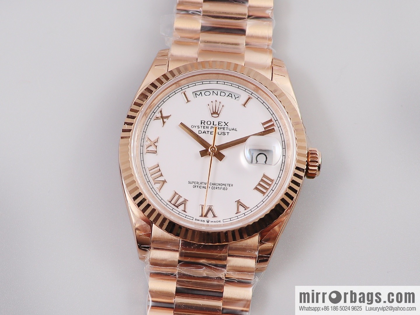 EW Boutique, Rolex Week Diary 36 Ultimate Edition, Original 3255 Automatic Mechanical Movement 128238 Series Watch