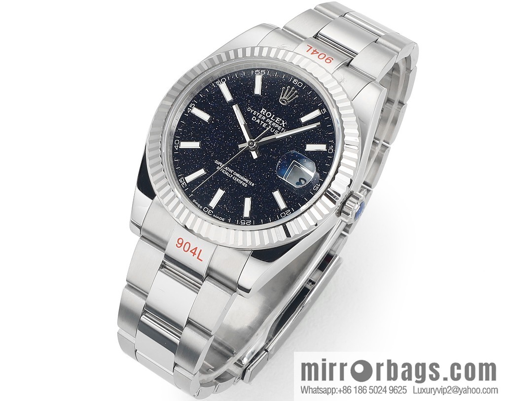 F8 new 🌈 Rolex 41 log natural gemstone plate custom series original size 41mm3235 integrated movement three watches