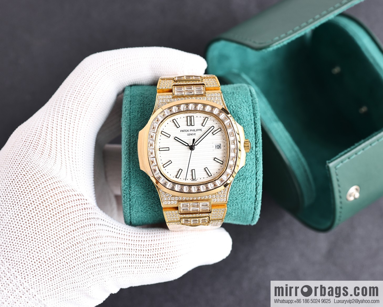 PP Patek. Philippe Nautilus Gypsy Edition New Customized Original 324 Movement Watch