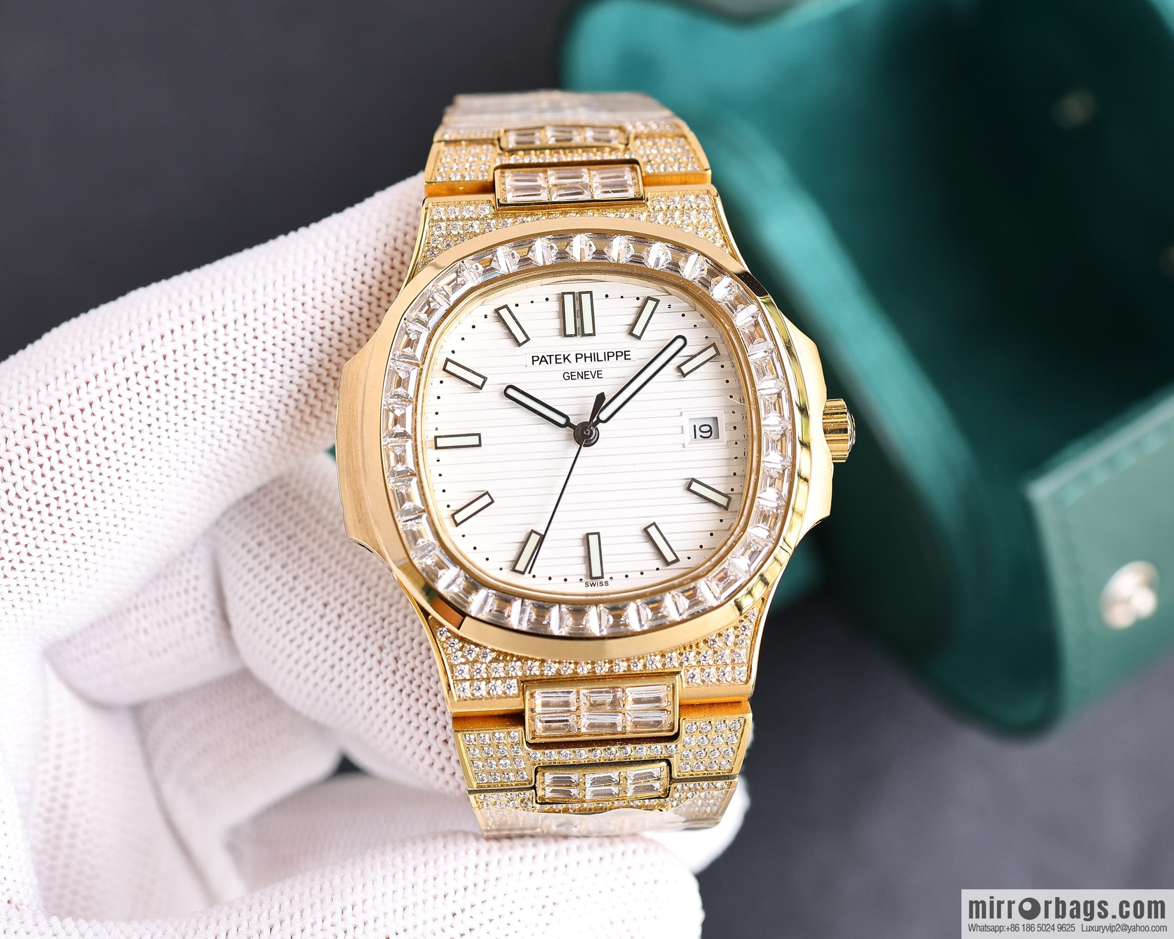 PP Patek. Philippe Nautilus Gypsy Edition New Customized Original 324 Movement Watch