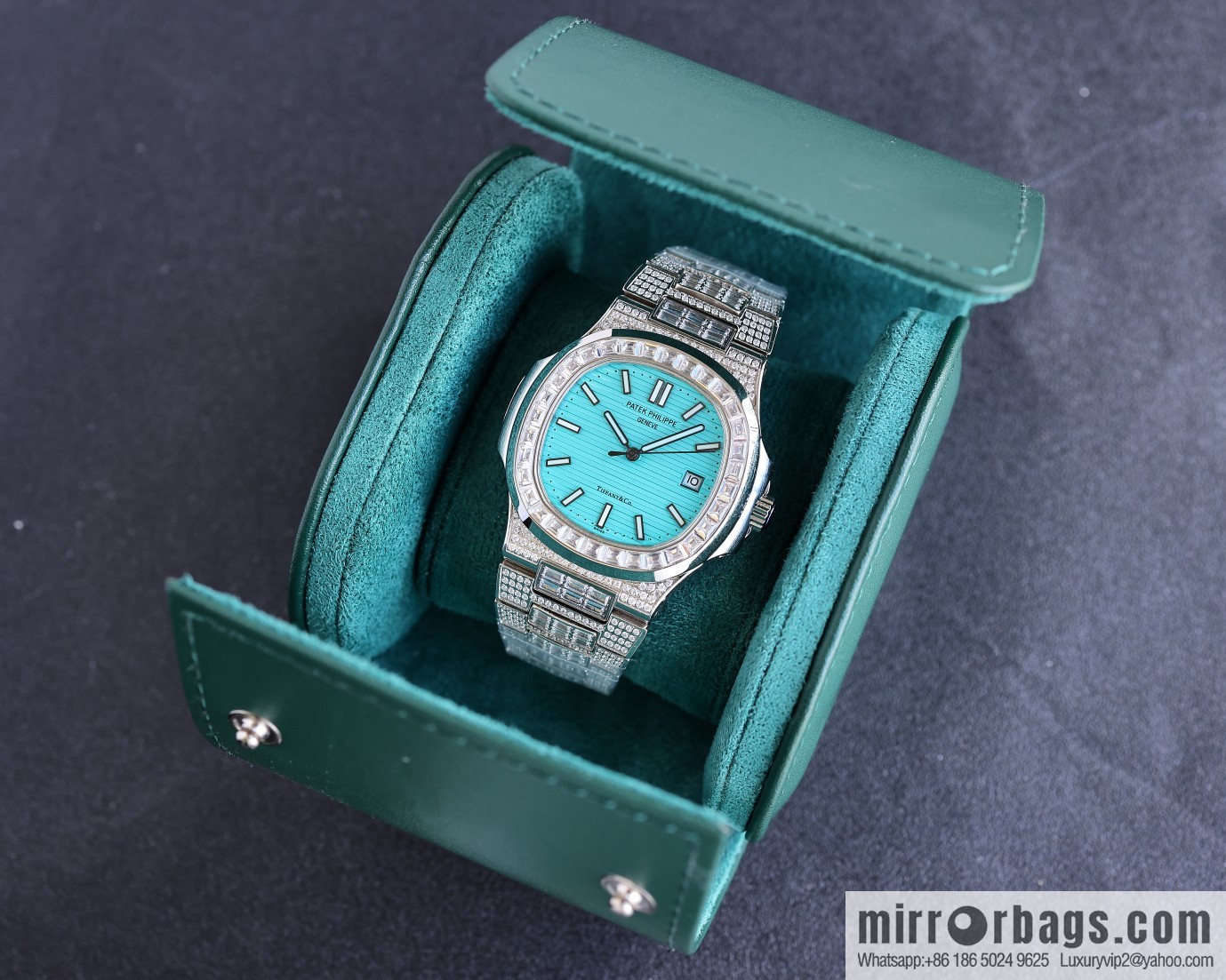 PP Patek. Philippe Nautilus Gypsy Edition Customized Original 324 Movement Watch