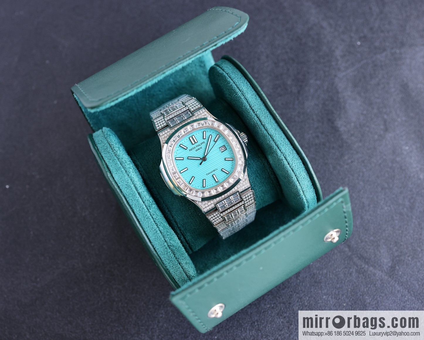 PP Patek. Philippe Nautilus Gypsy Edition Customized Original 324 Movement Watch