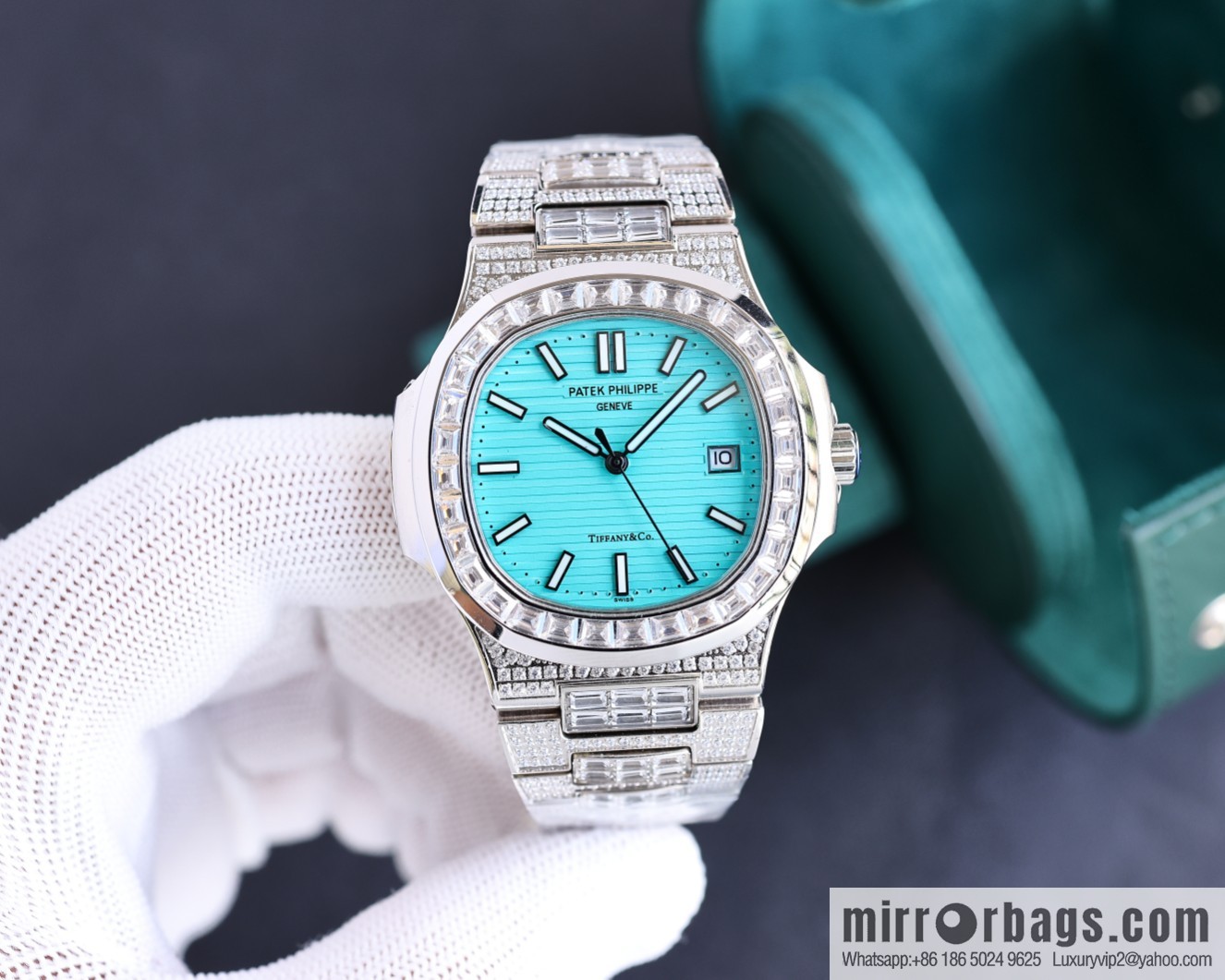 PP Patek. Philippe Nautilus Gypsy Edition Customized Original 324 Movement Watch