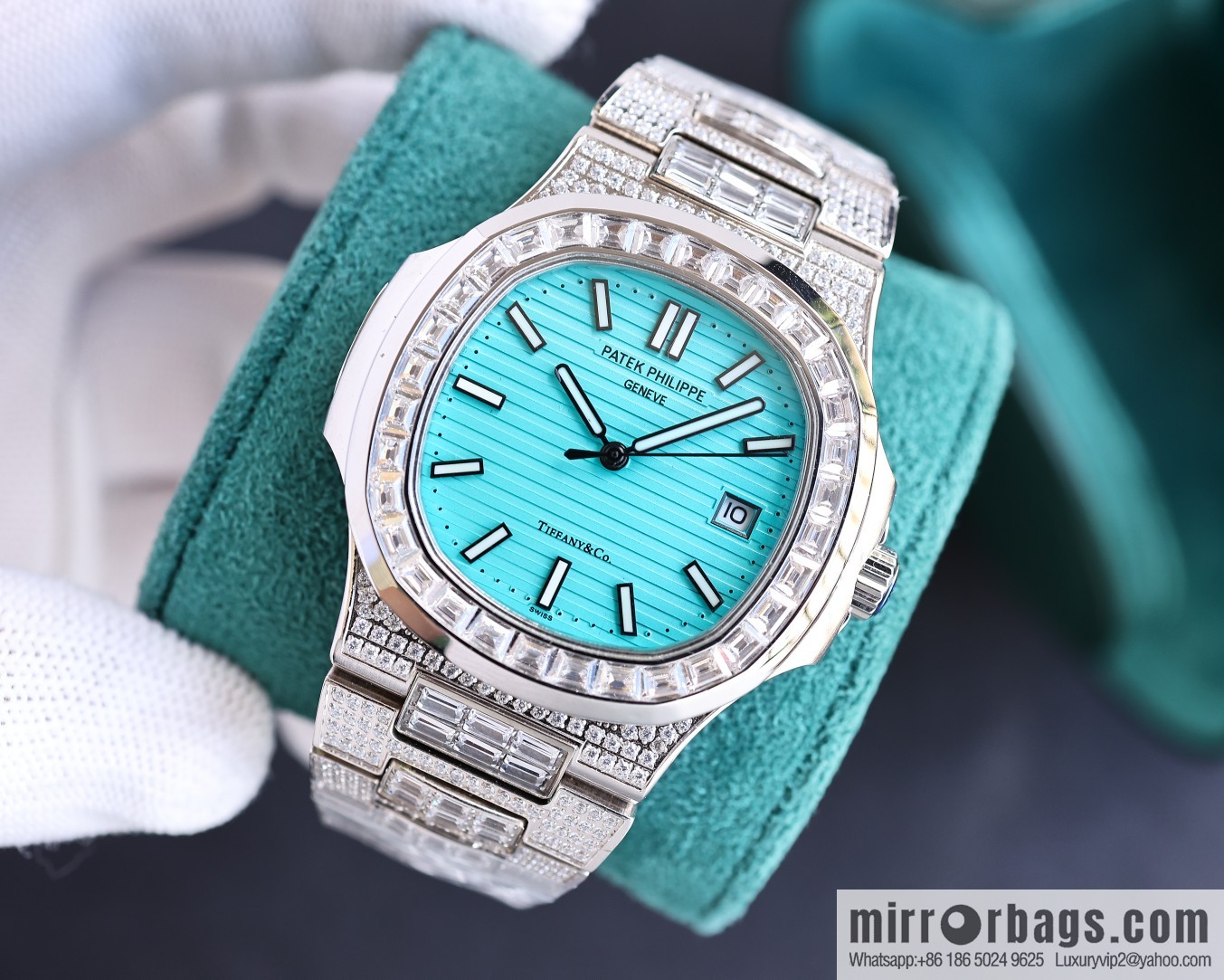 PP Patek. Philippe Nautilus Gypsy Edition Customized Original 324 Movement Watch