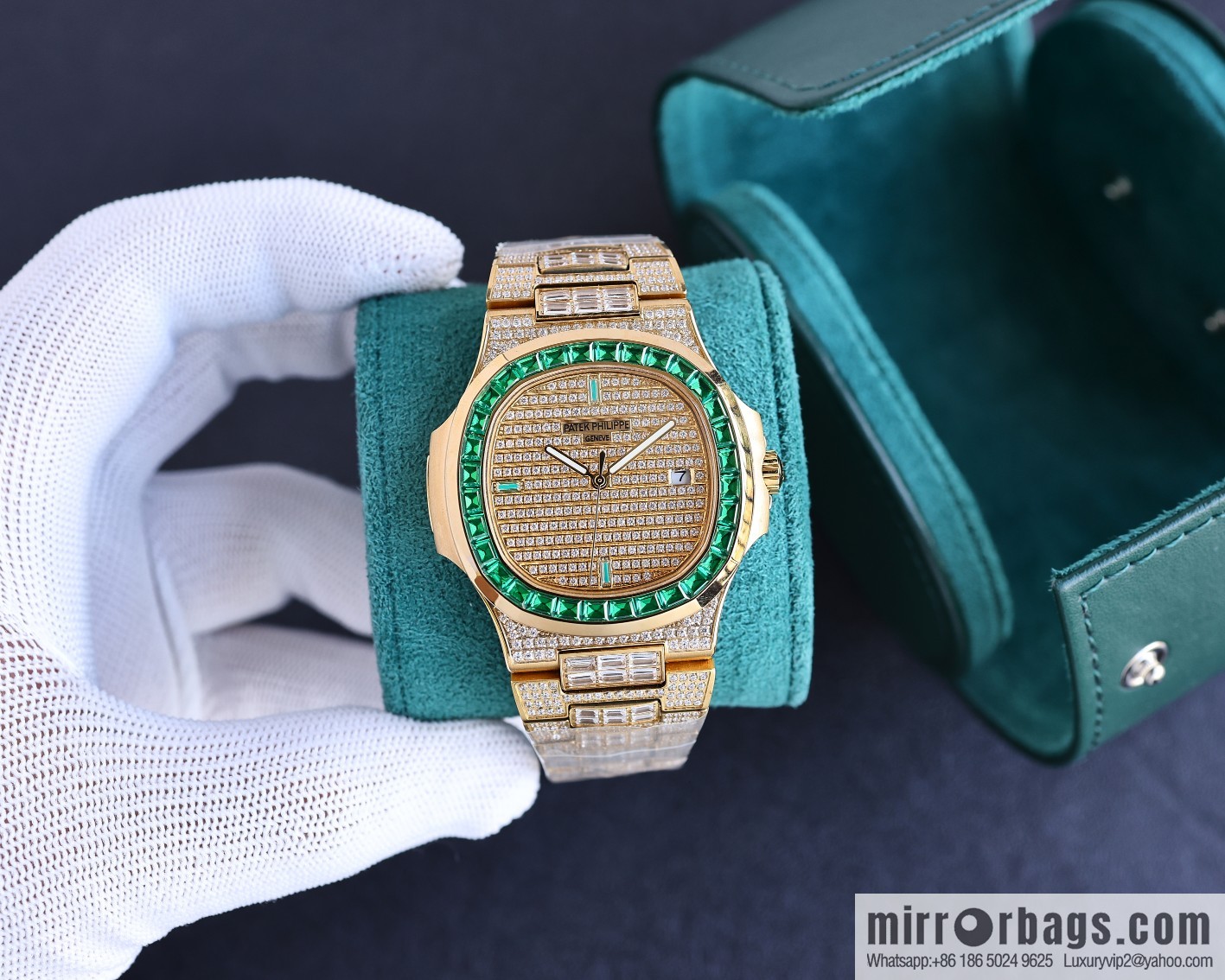 PP Patek. Philippe Nautilus Gypsy Edition New Customized Original 324 Movement Watch