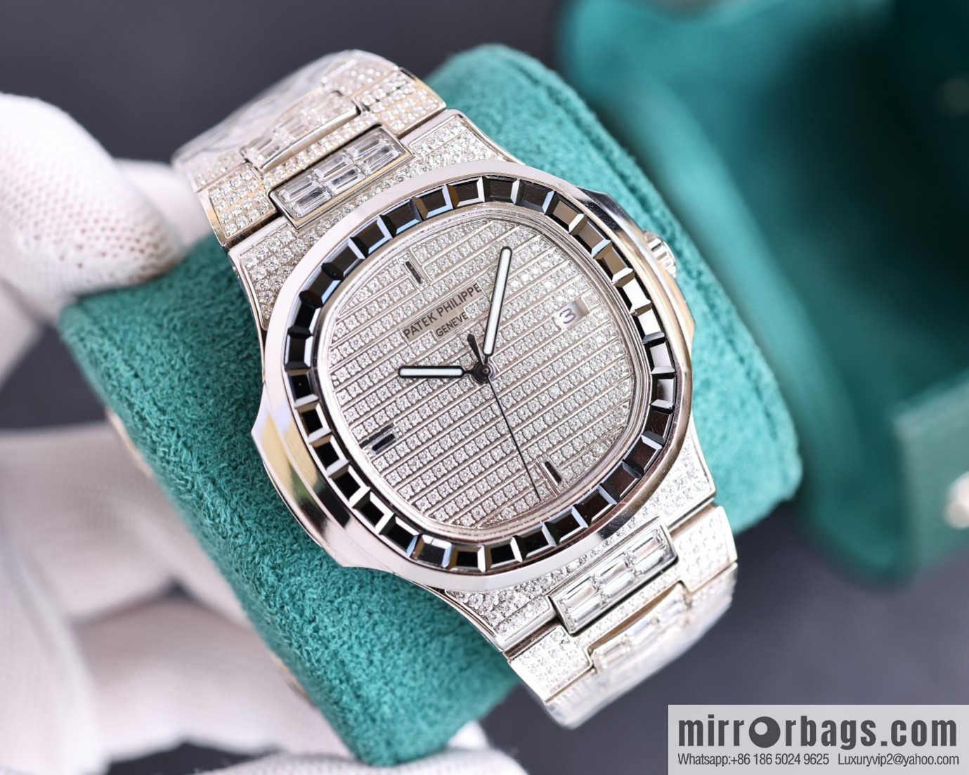 PP Patek. Philippe Nautilus Gypsy Edition Customized Original 324 Movement Watch