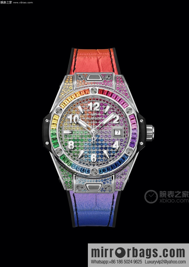Hublot BIG BANG series, model 465.OX.9910.LR. 0999BIG BANG, HUB1710 automatic mechanical movement women's watch