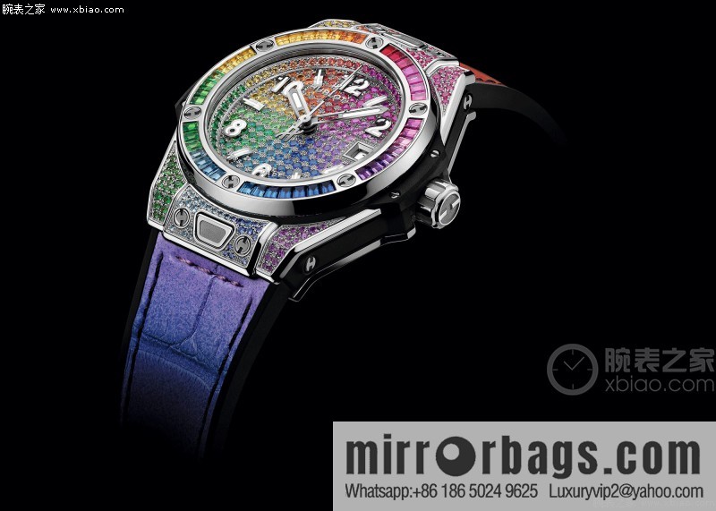 Hublot BIG BANG series, model 465.OX.9910.LR. 0999BIG BANG, HUB1710 automatic mechanical movement women's watch