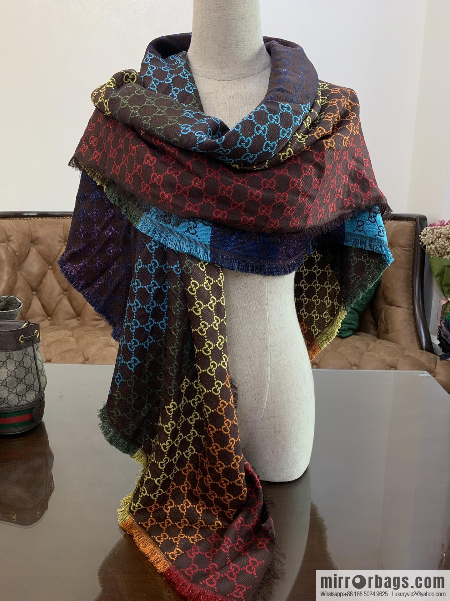 GUCCI Gucci GG logo women's scarf 558274