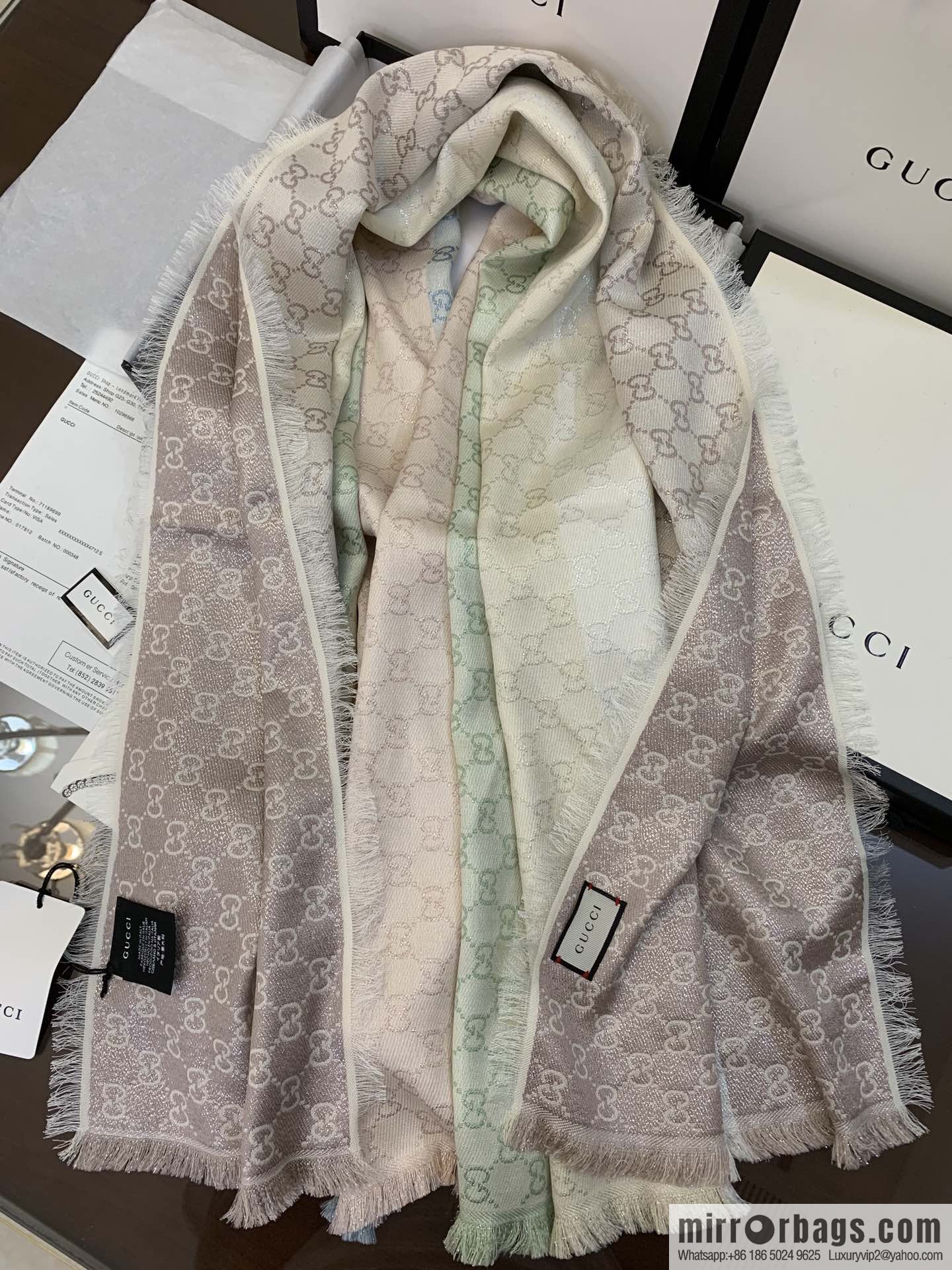 GUCCI Gucci GG logo women's scarf 558274