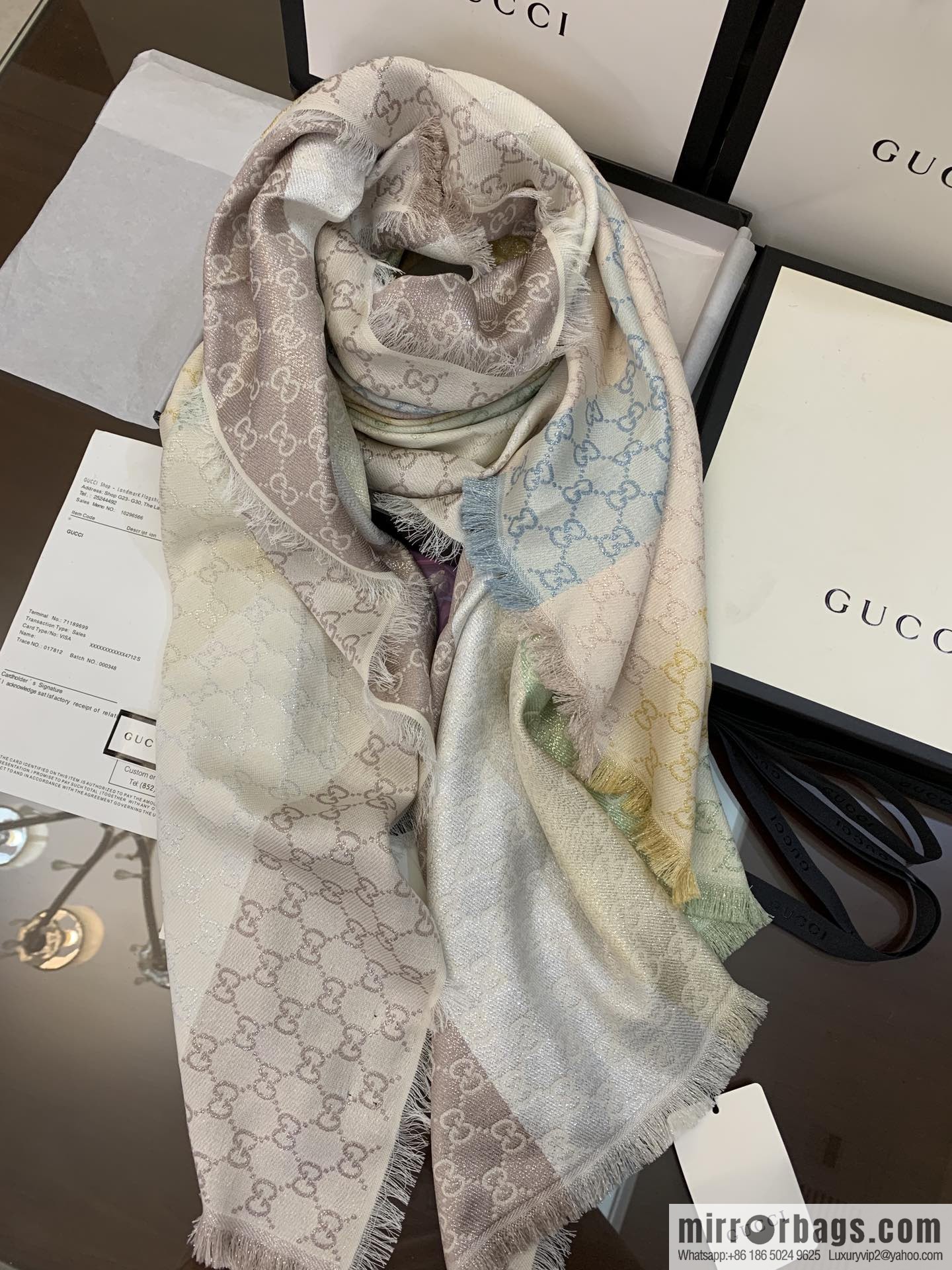 GUCCI Gucci GG logo women's scarf 558274
