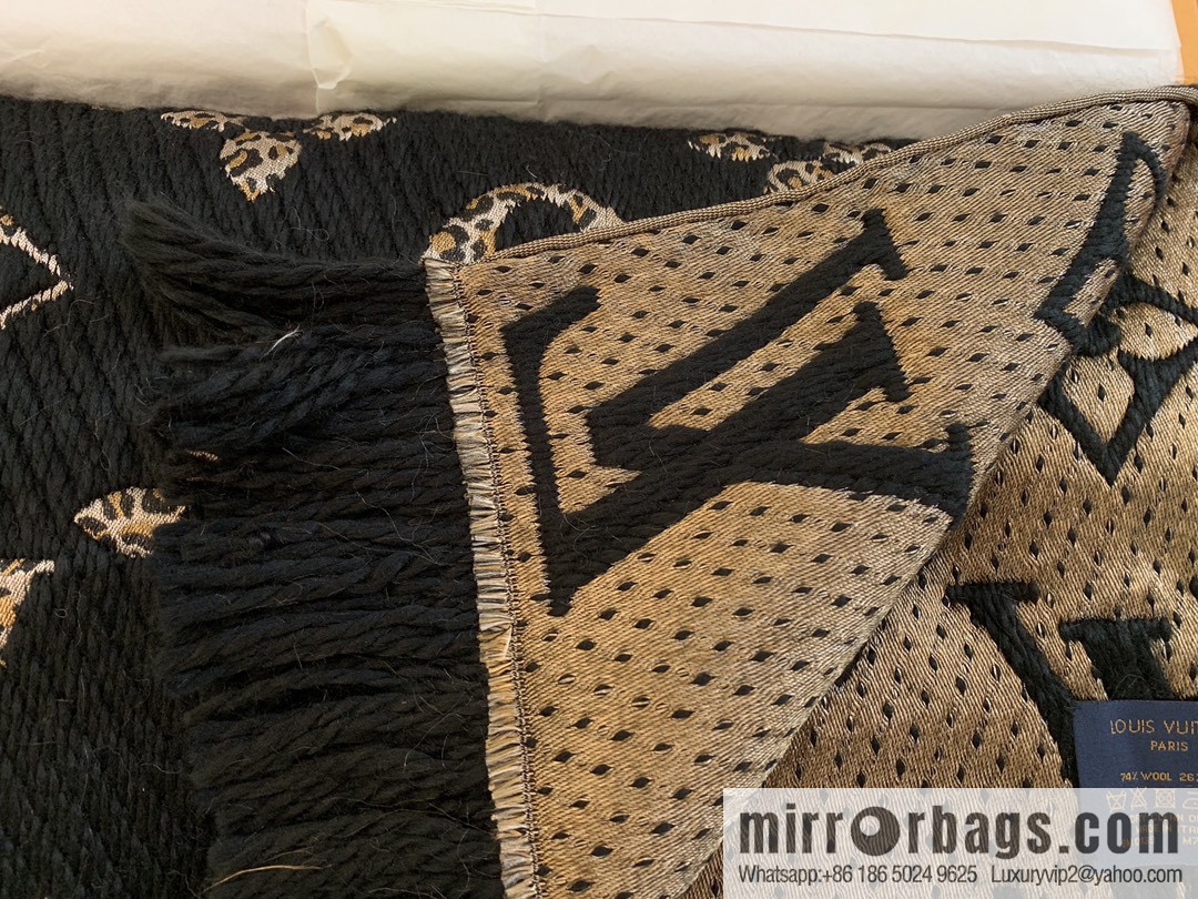 LV Louis Vuitton wool organza blended scarf M75884