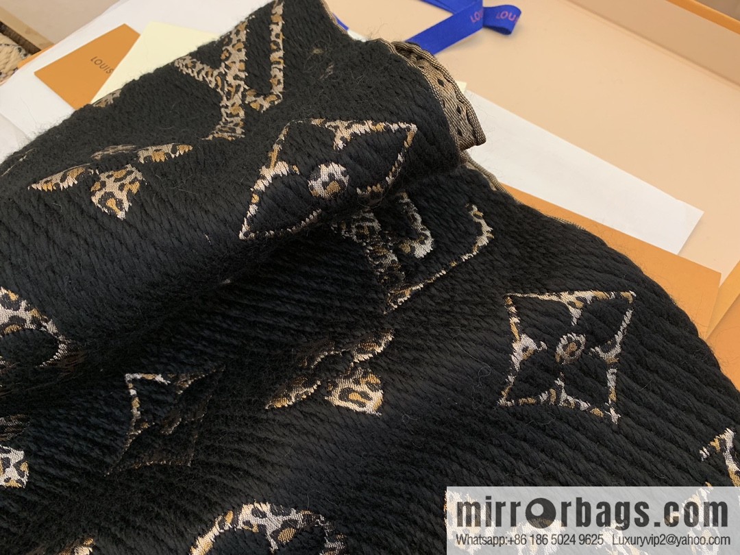 LV Louis Vuitton wool organza blended scarf M75884