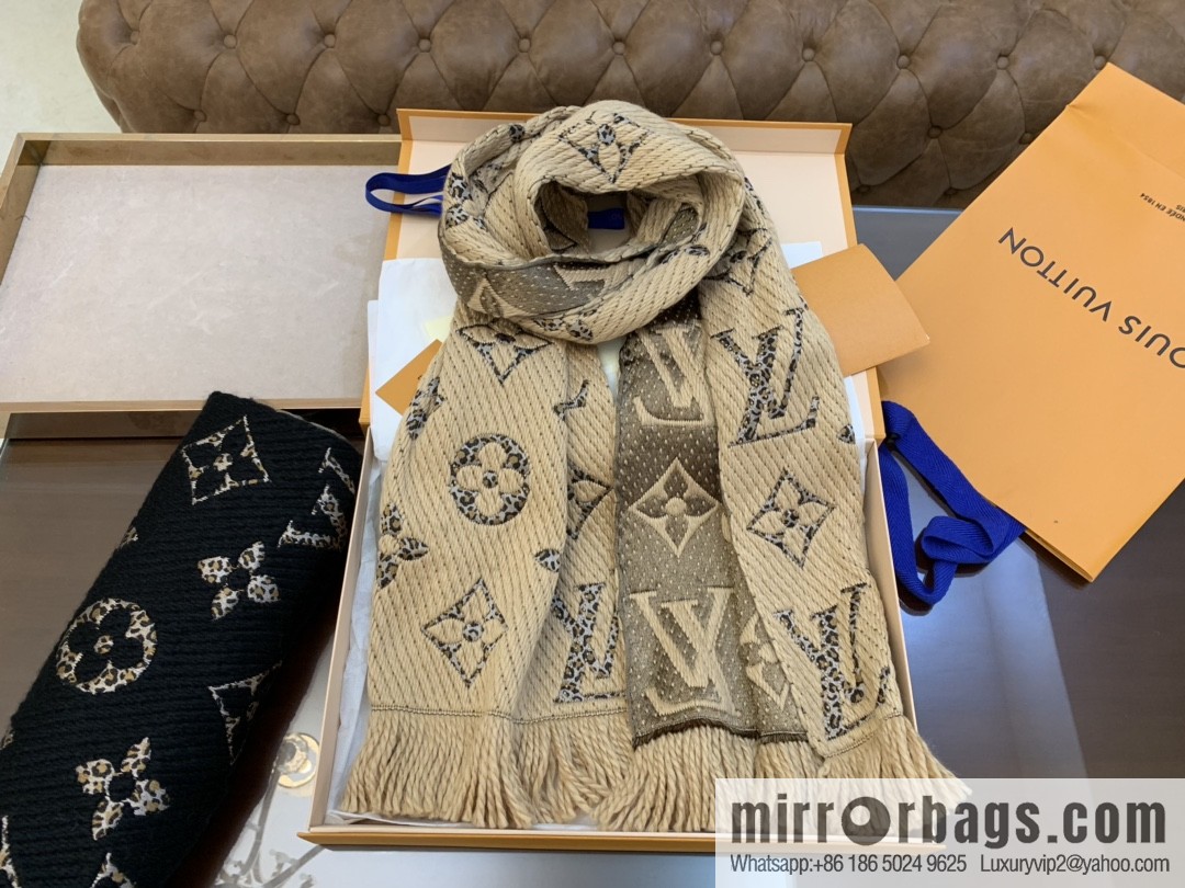 LV Louis Vuitton wool organza blended scarf M75884