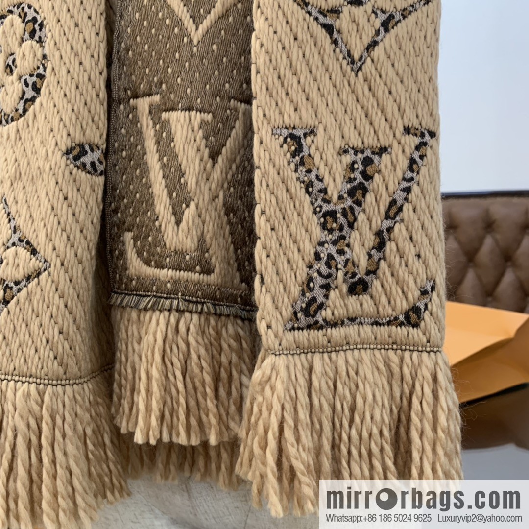 LV Louis Vuitton wool organza blended scarf M75884