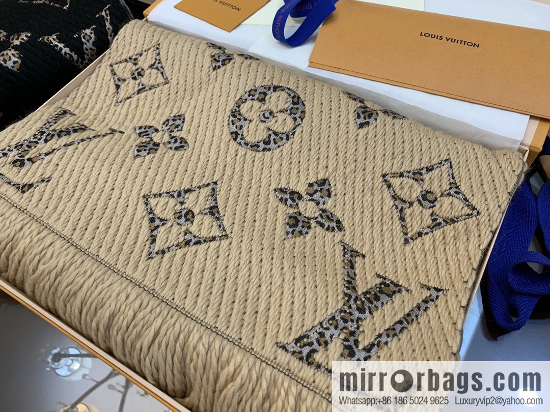 LV Louis Vuitton wool organza blended scarf M75884