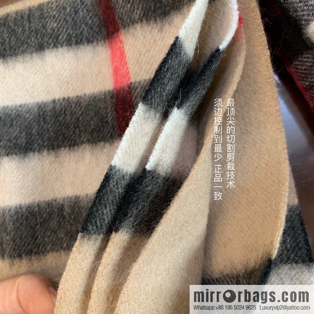 Burberry Classic Plaid 100% Cashmere Scarf