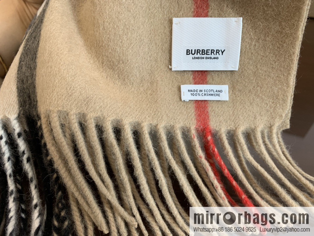 Burberry Classic Plaid 100% Cashmere Scarf