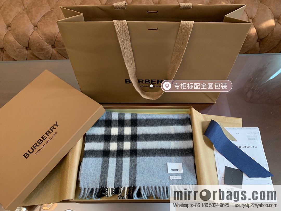 Burberry Classic Plaid 100% Cashmere Scarf