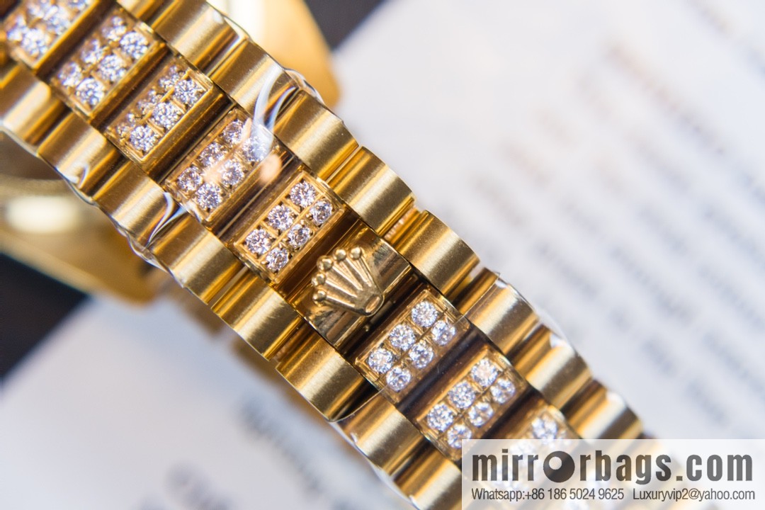 NS-Factory Rolex Log Full Diamond Series Swiss 2836 Movement Watch