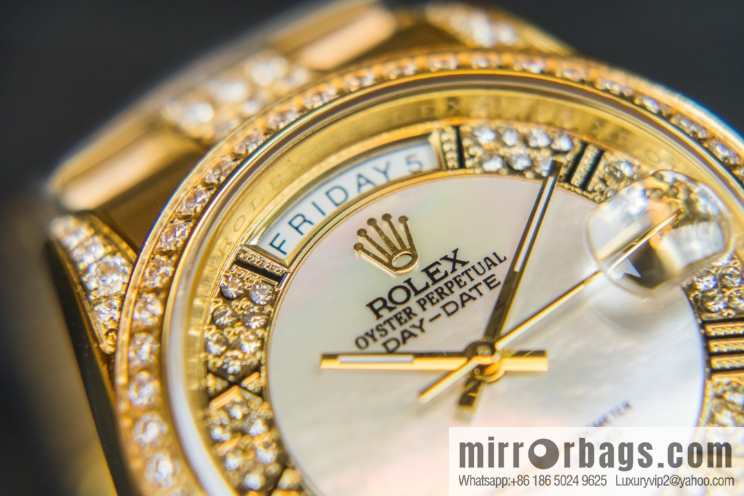 NS-Factory Rolex Log Full Diamond Series Swiss 2836 Movement Watch