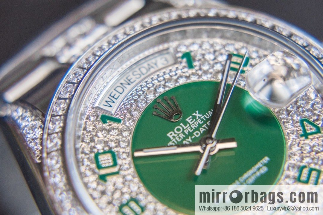 NS-Factory Rolex Log Full Diamond Series Swiss 2836 Movement Watch