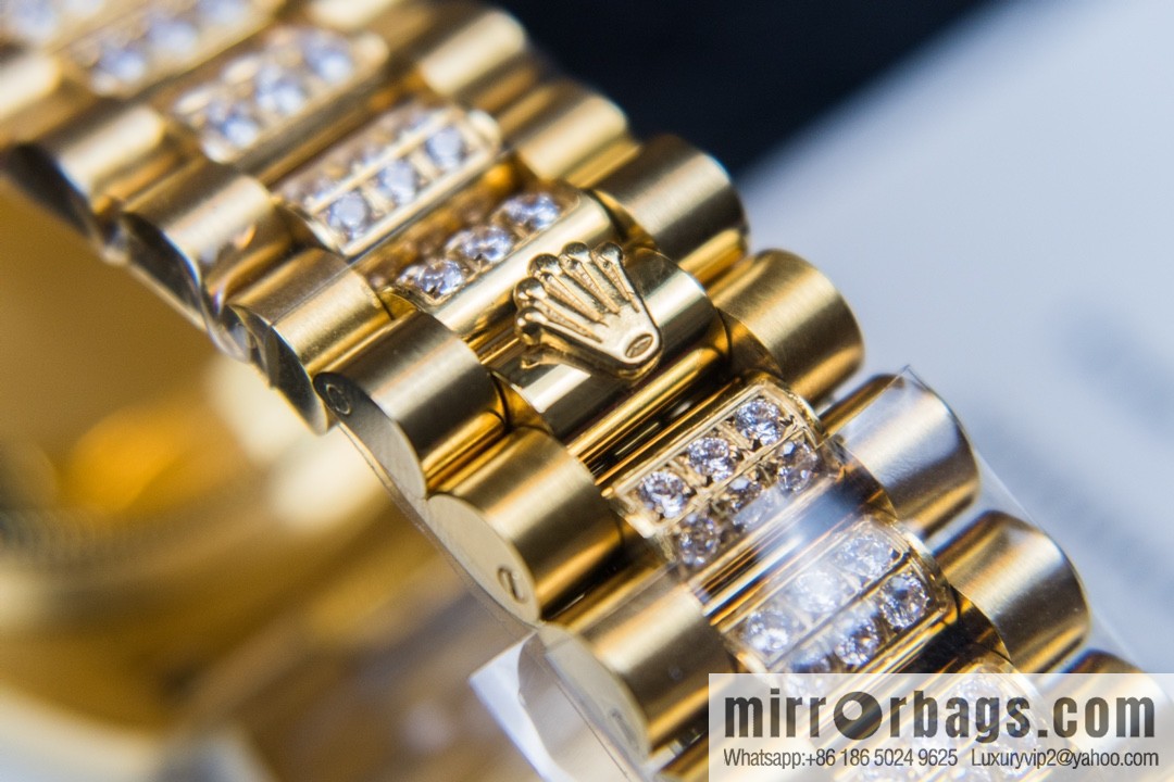 NS-Factory Rolex Log Full Diamond Series Swiss 2836 Movement Watch