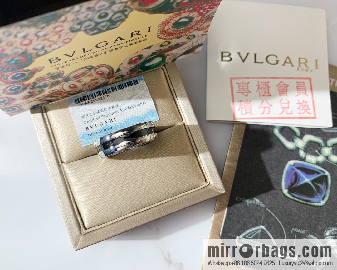 BVLGARI Bulgari charity red man ring electroplating v gold material