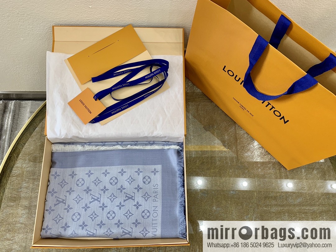 LV Louis Vuitton Monogram Denim Shawl M71378 M71382 M71330 M71329 M72412 M72046 M72273