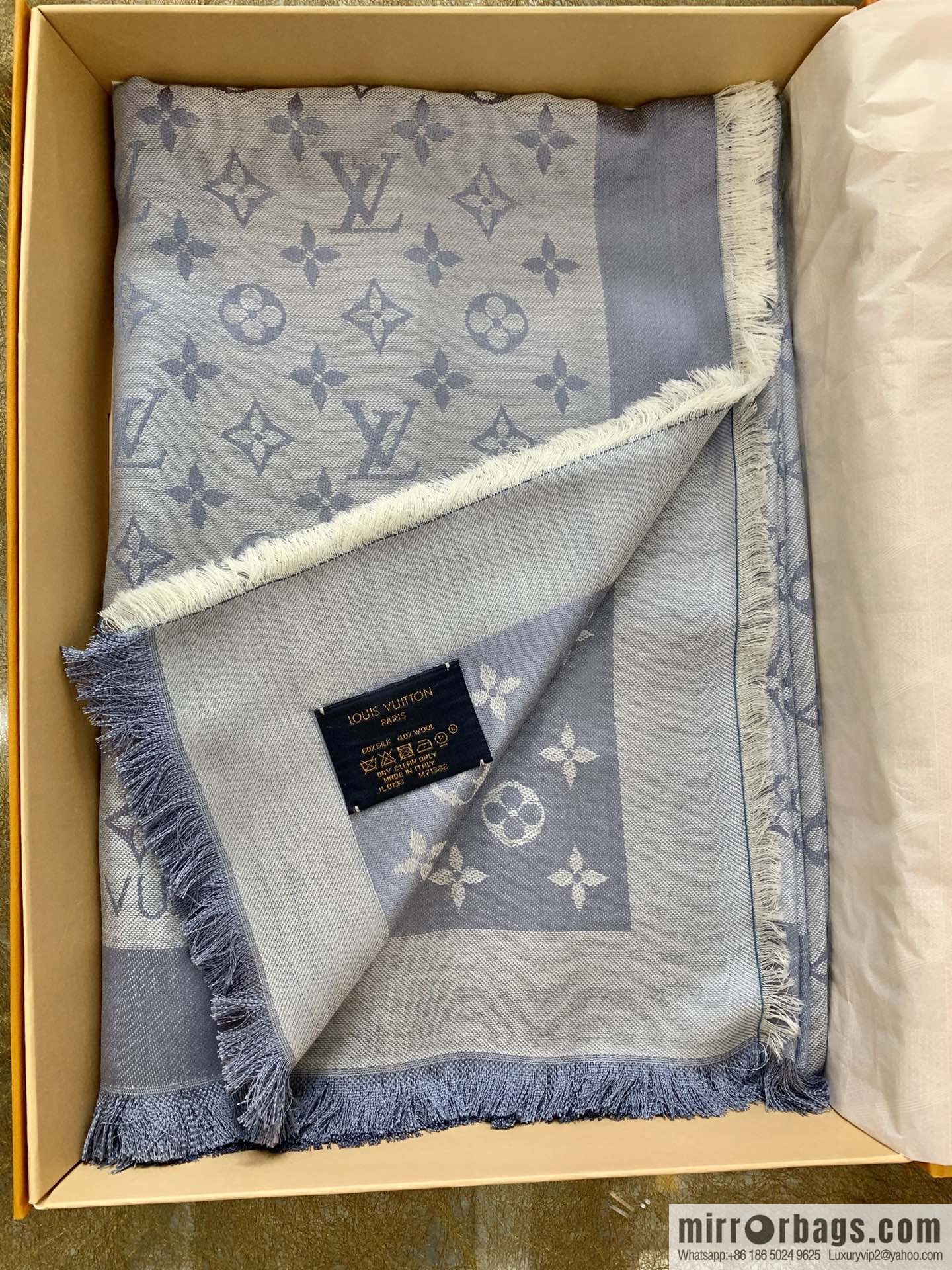 LV Louis Vuitton Monogram Denim Shawl M71378 M71382 M71330 M71329 M72412 M72046 M72273