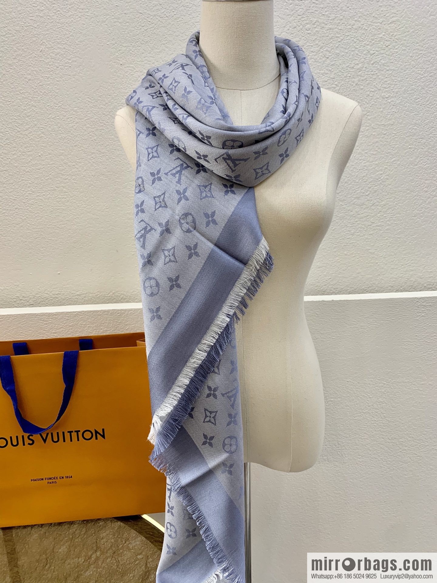 LV Louis Vuitton Monogram Denim Shawl M71378 M71382 M71330 M71329 M72412 M72046 M72273