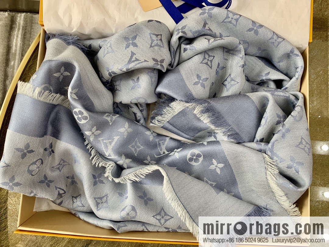 LV Louis Vuitton Monogram Denim Shawl M71378 M71382 M71330 M71329 M72412 M72046 M72273