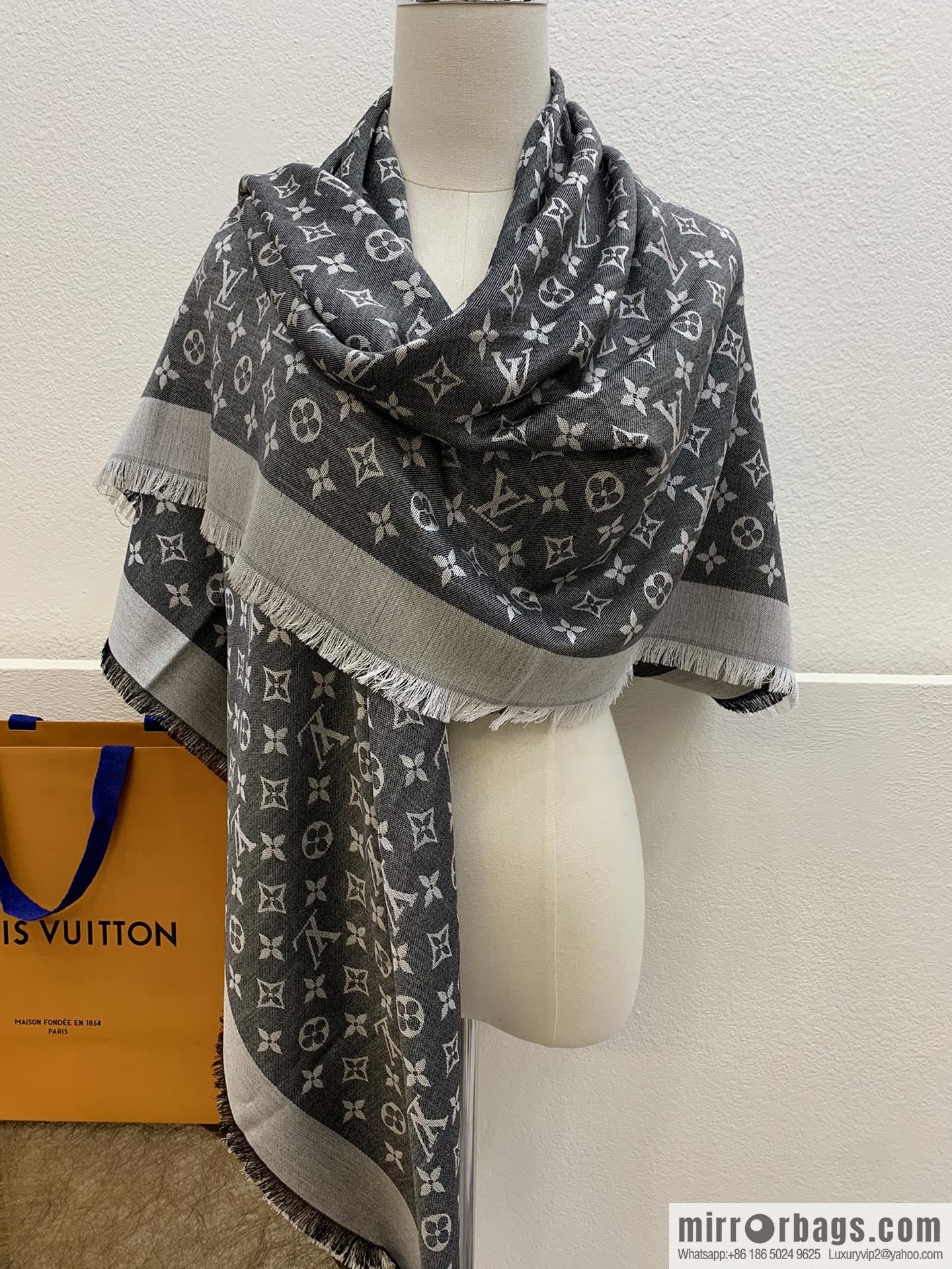 LV Louis Vuitton Monogram Denim Shawl M71378 M71382 M71330 M71329 M72412 M72046 M72273