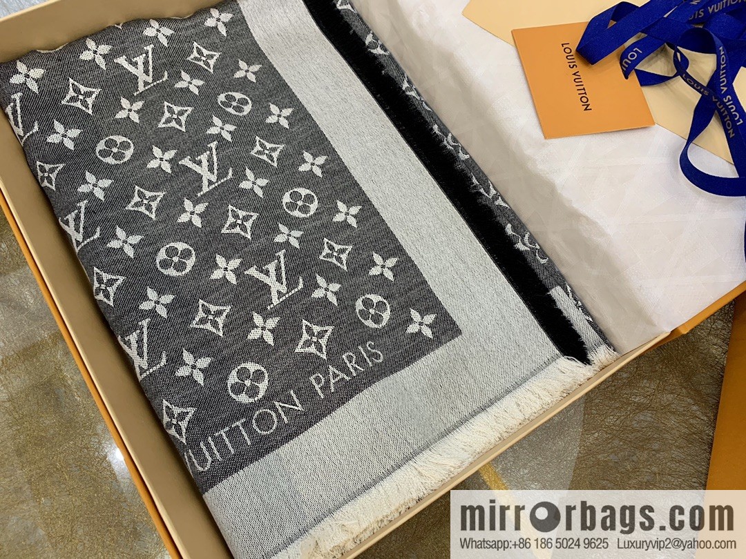 LV Louis Vuitton Monogram Denim Shawl M71378 M71382 M71330 M71329 M72412 M72046 M72273
