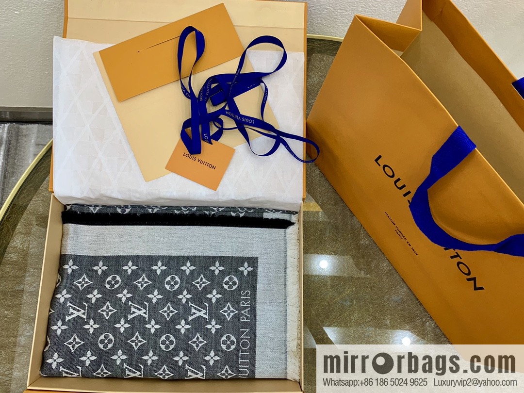 LV Louis Vuitton Monogram Denim Shawl M71378 M71382 M71330 M71329 M72412 M72046 M72273