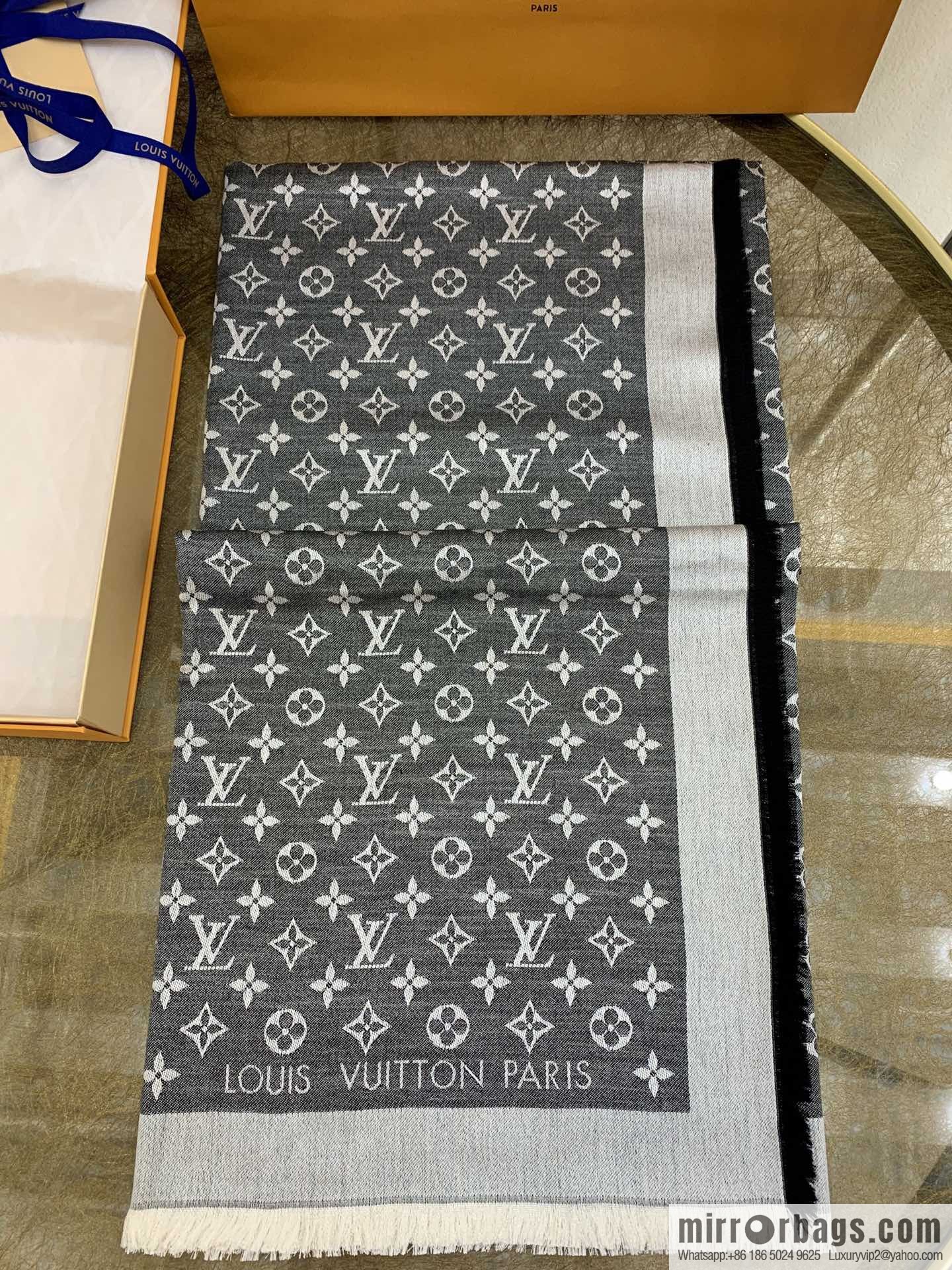 LV Louis Vuitton Monogram Denim Shawl M71378 M71382 M71330 M71329 M72412 M72046 M72273