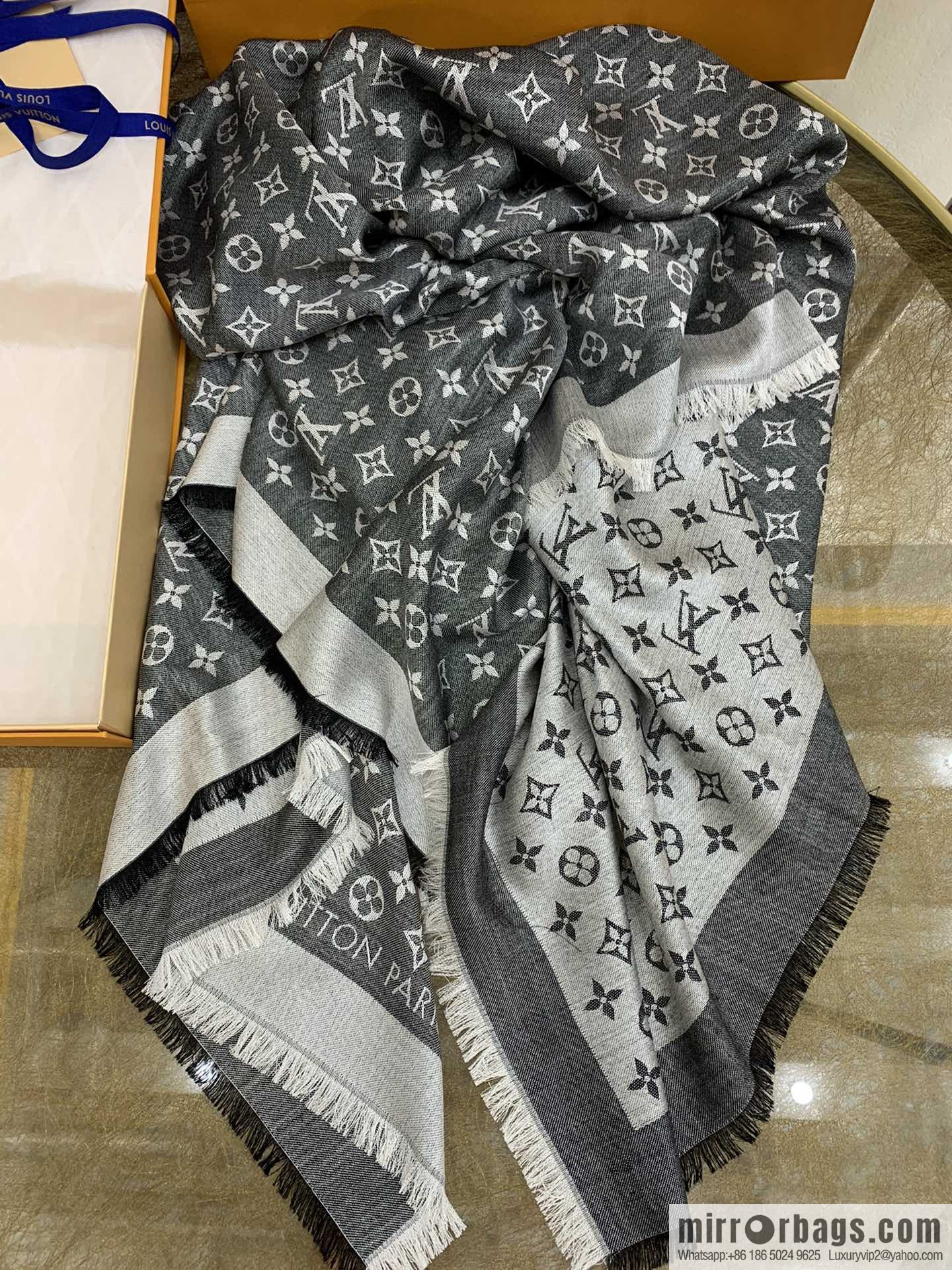 LV Louis Vuitton Monogram Denim Shawl M71378 M71382 M71330 M71329 M72412 M72046 M72273