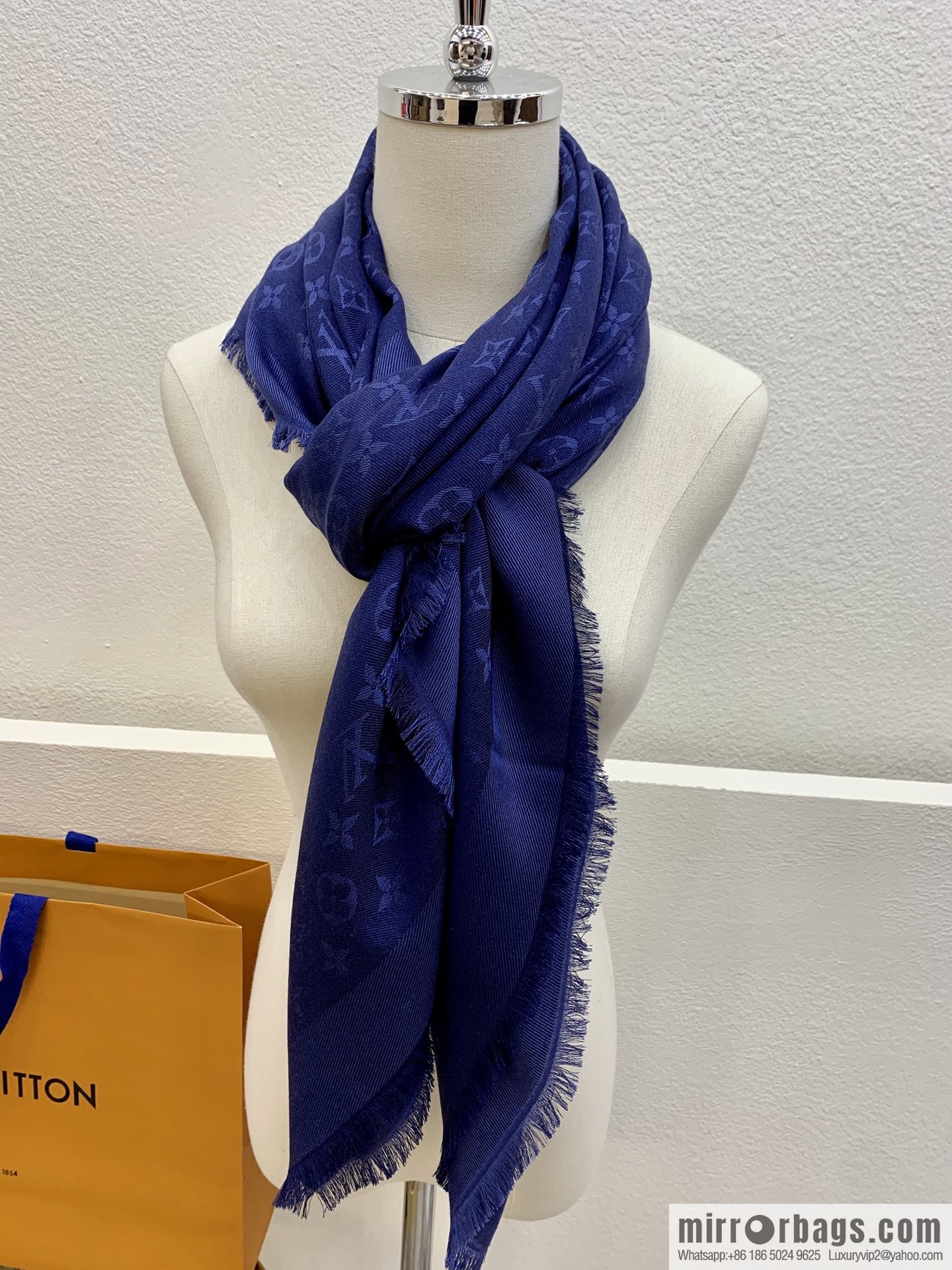 LV Louis Vuitton Monogram Denim Shawl M71378 M71382 M71330 M71329 M72412 M72046 M72273