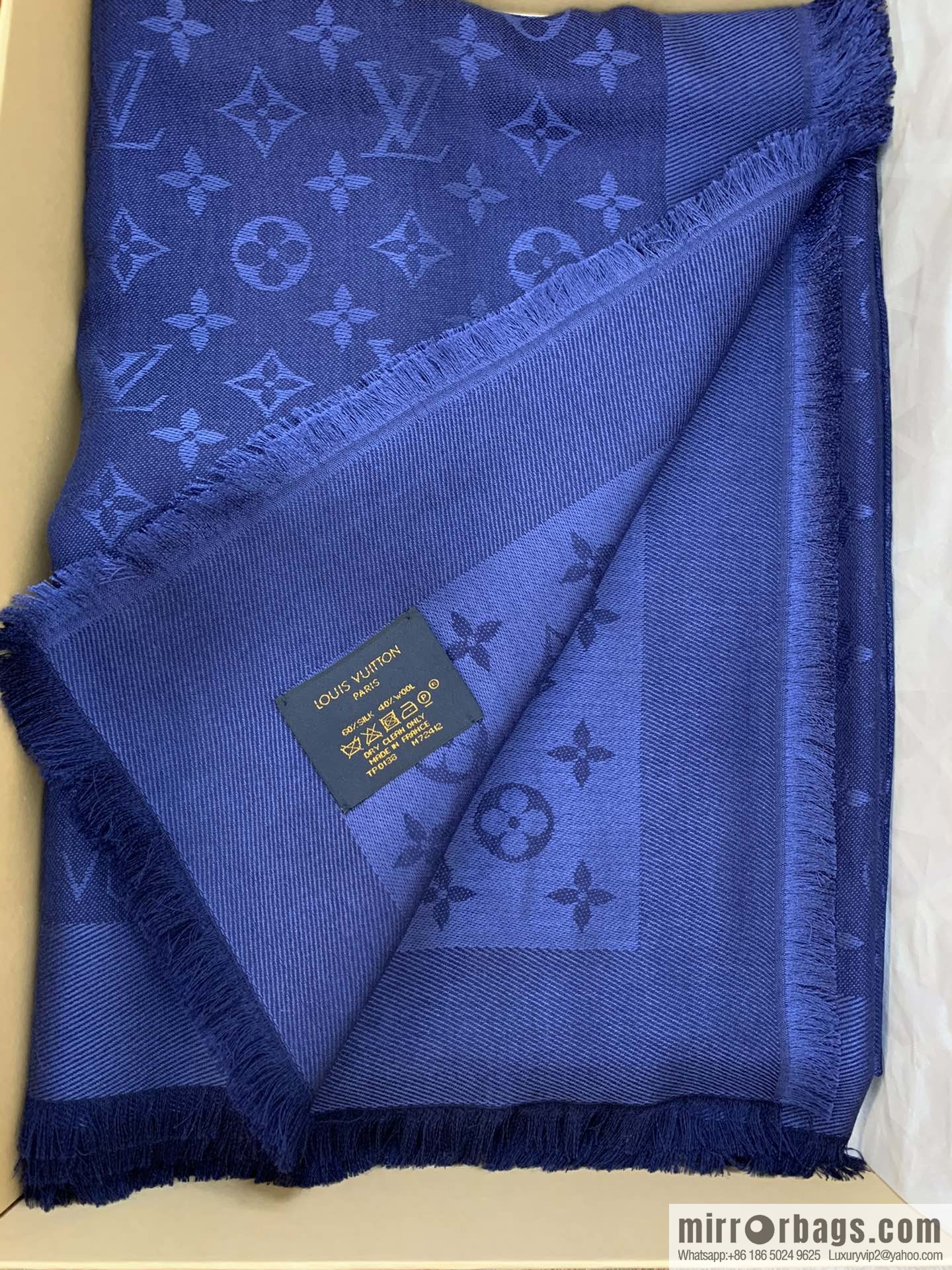 LV Louis Vuitton Monogram Denim Shawl M71378 M71382 M71330 M71329 M72412 M72046 M72273