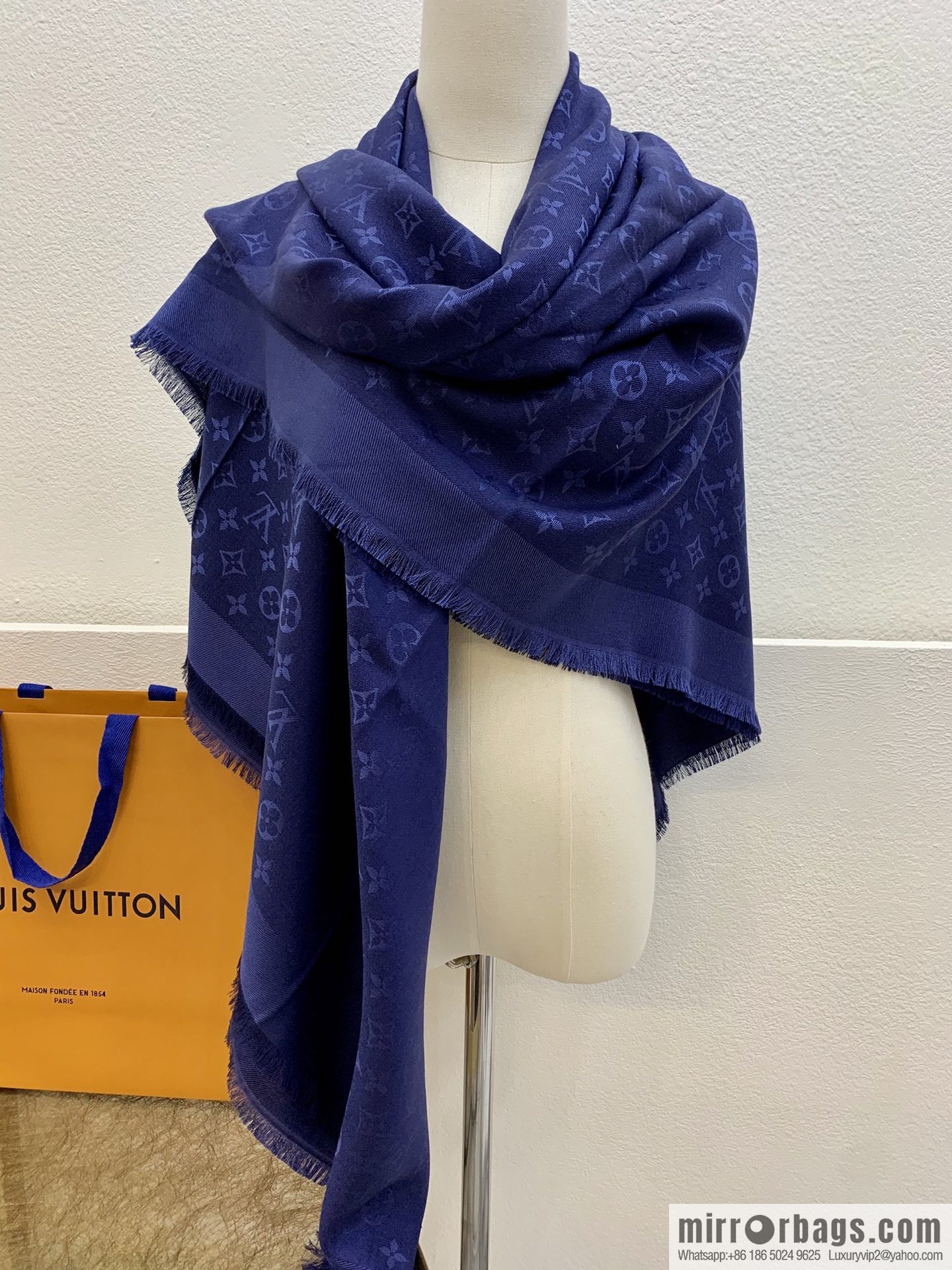 LV Louis Vuitton Monogram Denim Shawl M71378 M71382 M71330 M71329 M72412 M72046 M72273