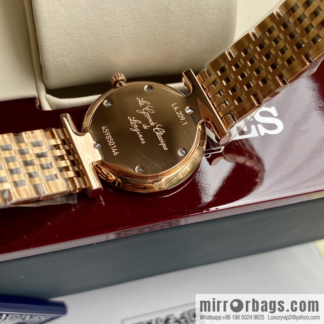 Ultra-thin 4mm~ Longines Garland Series - Elegant Luxury Ladies Quartz Watch