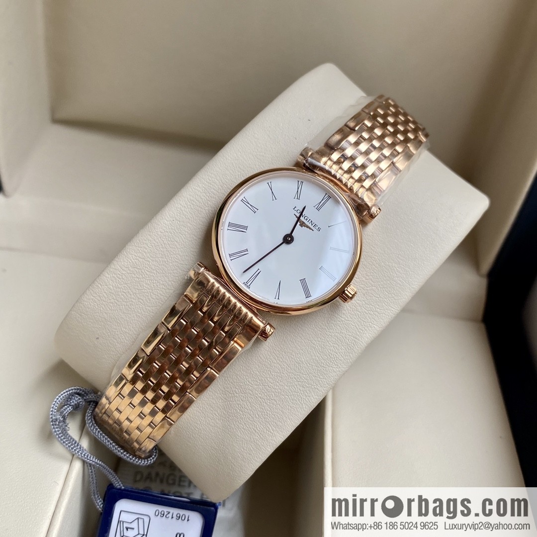 Ultra-thin 4mm~ Longines Garland Series - Elegant Luxury Ladies Quartz Watch